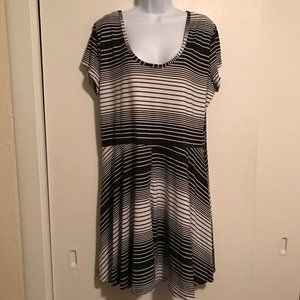 Bobbie Brooks Plus Size Striped T-Shirt Dress